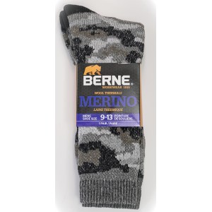 Men Merino Wool Camo Outdoor Hiker Socks